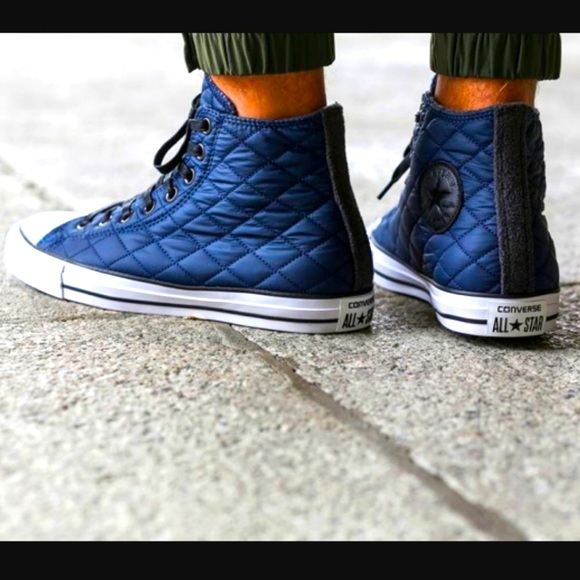 CONVERSE CHUCK TAYLOR ALL STAR QUILTED HIGH TOP Unisex Men size 6 women 8 - Picture 2 of 9